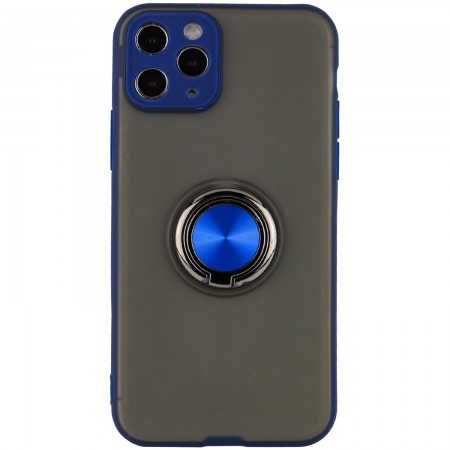 TPU-PC чехол Deen Shadow Ring series для Apple iPhone 11 Pro Max (6.5'') Синій (3879)