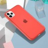 Силиконовый матовый полупрозрачный чехол для Apple iPhone 11 Pro (5.8'') Красный (3906)