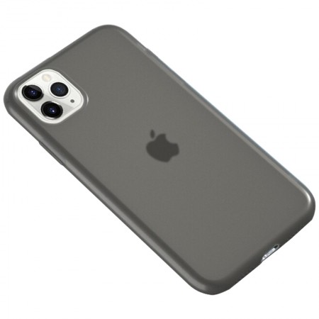 Силиконовый матовый полупрозрачный чехол для Apple iPhone 11 Pro (5.8'') Чорний (3910)