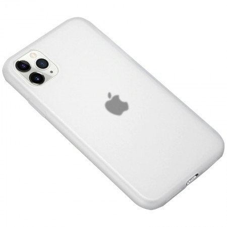 Силиконовый матовый полупрозрачный чехол для Apple iPhone 11 Pro (5.8'') Прозорий (3907)