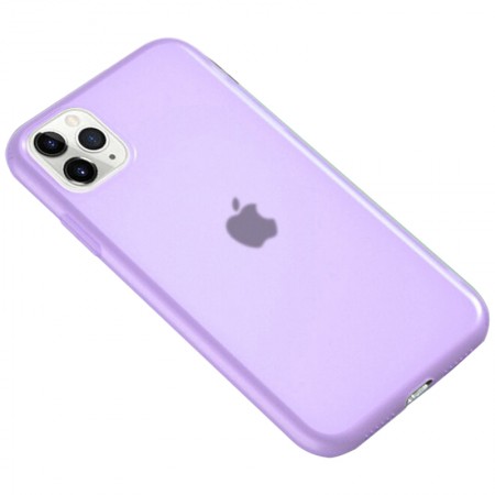 Силиконовый матовый полупрозрачный чехол для Apple iPhone 11 Pro (5.8'') Фиолетовый (3909)