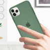 Силиконовый матовый полупрозрачный чехол для Apple iPhone 11 Pro Max (6.5'') Зелёный (3913)