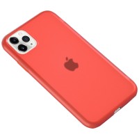 Силиконовый матовый полупрозрачный чехол для Apple iPhone 11 Pro Max (6.5'') Червоний (3914)