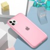 Силиконовый матовый полупрозрачный чехол для Apple iPhone 11 Pro Max (6.5'') Розовый (3916)