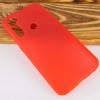 Силиконовый матовый полупрозрачный чехол для Xiaomi Redmi Note 8 Червоний (3925)