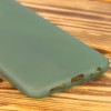 Силиконовый матовый полупрозрачный чехол для Xiaomi Redmi 8a Зелений (3920)