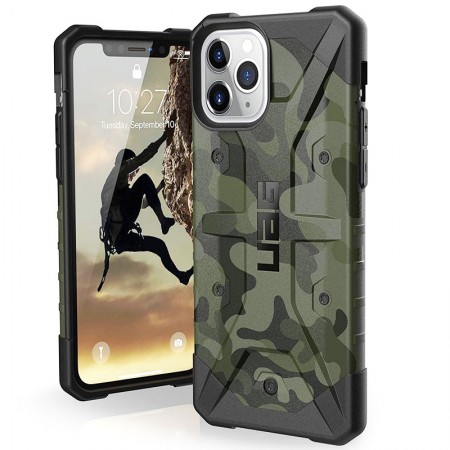 Ударопрочный чехол UAG Pathfinder камуфляж для Apple iPhone 11 Pro Max (6.5'') Зелений (3934)