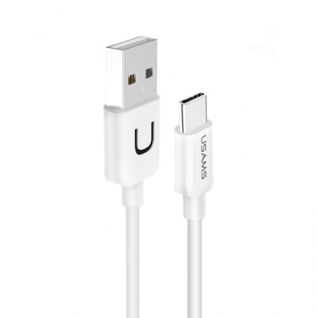Дата кабель USAMS US-SJ099 USB to Type-C (1m) Білий (21277)