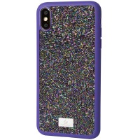 TPU чехол Bling World Brilliant Case для Apple iPhone X / XS (5.8'') Фиолетовый (31009)