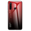 TPU+Glass чехол Gradient HELLO для Xiaomi Redmi Note 8 Красный (4029)