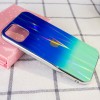TPU+Glass чехол Gradient Aurora с лого для Apple iPhone 11 Pro (5.8'') Фиолетовый (4039)