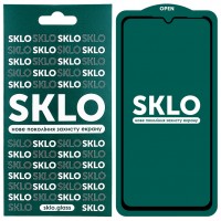 Защитное стекло SKLO 5D (full glue) для Samsung A20 / A30 / A30s / A50/A50s/M30 /M30s/M31/M21/M21s Чорний (16665)