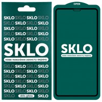 Защитное стекло SKLO 5D (full glue) для Apple iPhone 11 (6.1'') / XR Черный (17907)