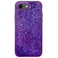TPU+PC чехол Sparkle (glitter) для Apple iPhone 7 / 8 / SE (2020) (4.7'') Фиолетовый (4080)
