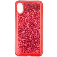 TPU+PC чехол Sparkle (glitter) для Apple iPhone X / XS (5.8'') Червоний (4081)