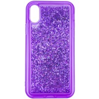 TPU+PC чехол Sparkle (glitter) для Apple iPhone X / XS (5.8'') Фіолетовий (4084)