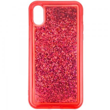 TPU+PC чехол Sparkle (glitter) для Apple iPhone XS Max (6.5'') Червоний (4086)