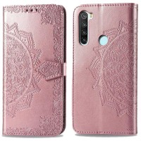 Кожаный чехол (книжка) Art Case с визитницей для Xiaomi Redmi Note 8T Розовый (4096)