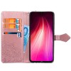 Кожаный чехол (книжка) Art Case с визитницей для Xiaomi Redmi Note 8T Розовый (4096)