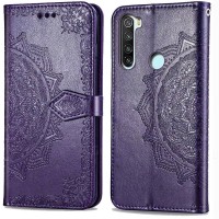 Кожаный чехол (книжка) Art Case с визитницей для Xiaomi Redmi Note 8T Фіолетовий (4098)