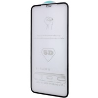 Защитное стекло 5D Hard (full glue) (тех.пак) для Apple iPhone 11 (6.1'') / XR Черный (17729)