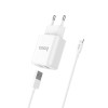 СЗУ Hoco C62A Victoria 2.1A 2USB + cable Lightning Білий (27960)