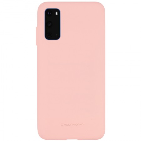TPU чехол Molan Cano Smooth для Samsung Galaxy S20 Рожевий (4210)