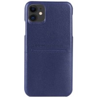 Кожаная накладка G-Case Cardcool Series для Apple iPhone 11 (6.1'') Синій (4279)