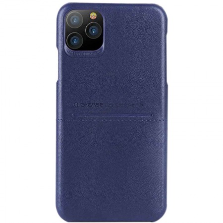 Кожаная накладка G-Case Cardcool Series для Apple iPhone 11 Pro Max (6.5'') Синій (29552)