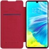 Кожаный чехол (книжка) Nillkin Qin Series для Xiaomi Mi Note 10 / Note 10 Pro / Mi CC9 Pro Красный (4338)