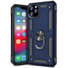 Ударопрочный чехол Serge Ring магнитный держатель для Apple iPhone 11 Pro (5.8'') Синий (4363)