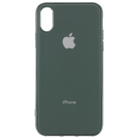 TPU чехол Matte LOGO для Apple iPhone X / XS (5.8'') Зелёный (13724)