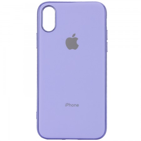 TPU чехол Matte LOGO для Apple iPhone XS Max (6.5'') Фіолетовий (4420)