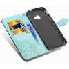 Кожаный чехол (книжка) Art Case с визитницей для Samsung Galaxy Xcover 4 SM-G390 Бирюзовый (12414)