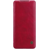 Кожаный чехол (книжка) Nillkin Qin Series для Samsung Galaxy S20 Ultra Червоний (4448)
