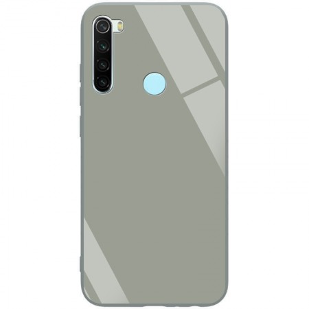 TPU+Glass чехол GLOSSY для Xiaomi Redmi Note 8 Зелёный (4450)