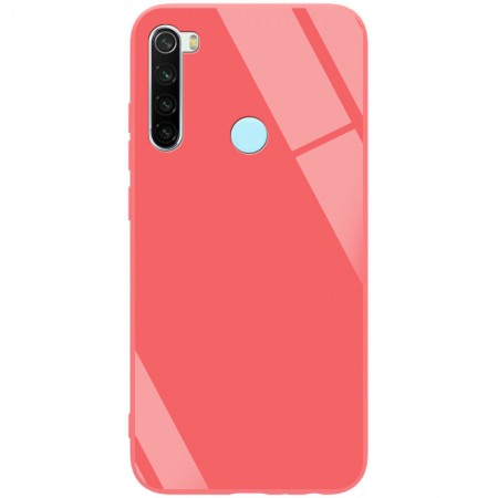 TPU+Glass чехол GLOSSY для Xiaomi Redmi Note 8 Червоний (17917)