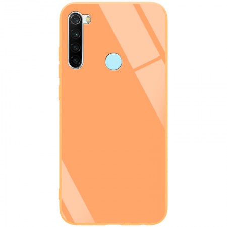 TPU+Glass чехол GLOSSY для Xiaomi Redmi Note 8 Персиковий (4451)