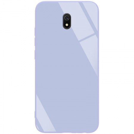 TPU+Glass чехол GLOSSY для Xiaomi Redmi 8a Сиреневый (4463)