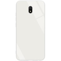 TPU+Glass чехол GLOSSY для Xiaomi Redmi 8a Білий (4457)