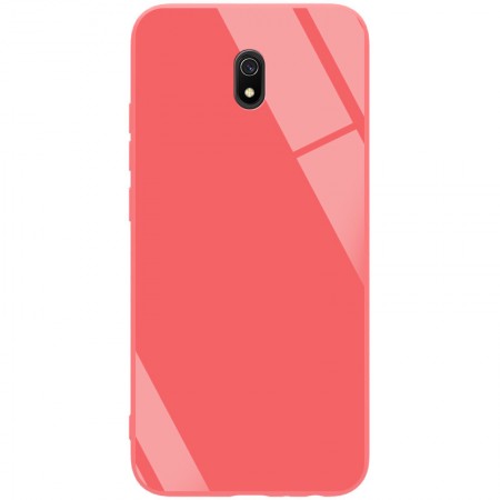 TPU+Glass чехол GLOSSY для Xiaomi Redmi 8a Красный (4460)