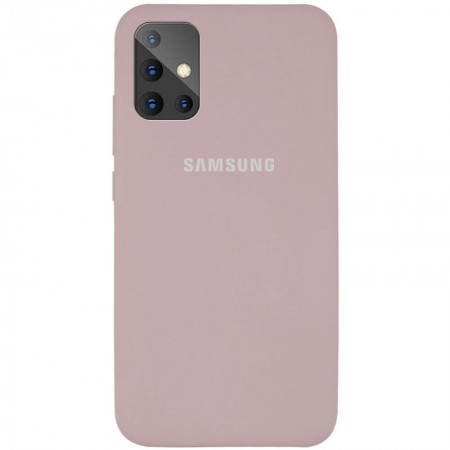 Чехол Silicone Cover Full Protective (AA) для Samsung Galaxy A51 Серый (4475)