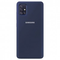 Чехол Silicone Cover Full Protective (AA) для Samsung Galaxy A51 Синій (4476)