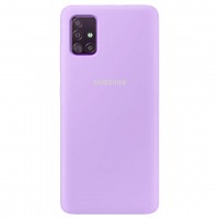 Чехол Silicone Cover Full Protective (AA) для Samsung Galaxy A51 Бузковий (4477)