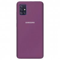 Чехол Silicone Cover Full Protective (AA) для Samsung Galaxy A51 Фіолетовий (4478)