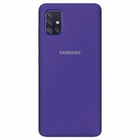 Чехол Silicone Cover Full Protective (AA) для Samsung Galaxy A51 Фіолетовий (18460)
