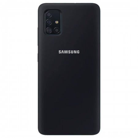 Чехол Silicone Cover Full Protective (AA) для Samsung Galaxy A51 Чорний (4479)