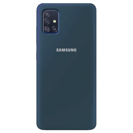 Чехол Silicone Cover Full Protective (AA) для Samsung Galaxy A51 Синий (4470)