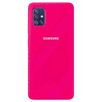 Чехол Silicone Cover Full Protective (AA) для Samsung Galaxy A51 Рожевий (18461)