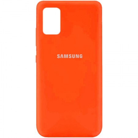 Чехол Silicone Cover Full Protective (AA) для Samsung Galaxy A51 Оранжевый (18462)